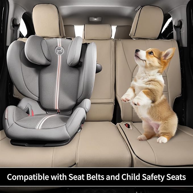EKR Camry Seat Covers for Toyota Camry SE,LE 2025 2026 Waterproof Leather Car Seat Cover Full Set for Trucks SUV-Faux Leather (Beige)