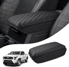Autorder Center Console Cover for 2024 2025 2026 Toyota Tacoma Accessories Armrest Cover Anti-Scratch Middle Console Pad Leather Armrest Cushion Protector Black