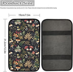 Dreaweet Car Armrest Cover Pad Black Center Console Cover Replacement for Car SUV Truck Sedan,Cute Mushroom Car Accessories for Women Girly