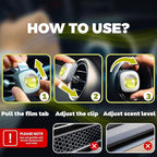 Air Jungles Lemon Ginger Scent Car Air Freshener Clip, 6 Vent Clips, 4ml Each, Long Lasting Air Freshener, Up to 180 Days Car Refresher Odor Eliminator