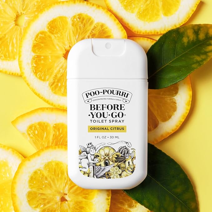 Poo-Pourri Before-You-Go Pocket Toilet Spray, Travel Essentials, 1 Fl Oz, Spring Variety 3 Pack, Each Up to 50 Uses, On-The-Go Bathroom Odor Deodorizer with Essential Oils, TSA Approved Size, 3 Scents