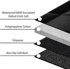 Femuar Dog Car Seat Cover with Storage Pockets Mesh Visual Window, Waterproof Nonslip , Heavy Duty Scratchproof Pet Dog Back Seat Cover Hammock for Cars Trucks and SUVs