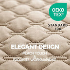 gogobunny 3X Stronger Waterproof Pet Blanket, Scratch Proof Furniture Protector for Dogs Cats, Reversible Cover 52x82 Inch, Dark Beige