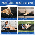 Thickened Dog Bed for Car Back Seat, Upgraded Bottom Non-Slip, Fits Hard Bottom car seat Cover for Dogs, Premium Dog Car Seat Cover