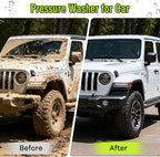 Pressure Washer, Portable Power Washer, 4 Quick Connect Nozzles, High Pressure Cleaning Machine for Car Fence Driveway Patio Washing and More