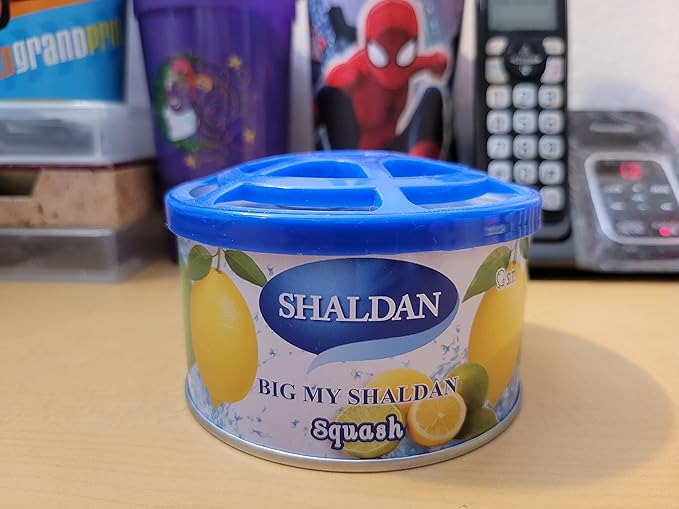 Air Freshener 3-Can Big My Shaldan Squash Scent Gel, Strong Strength Freshener for Large Cars (3-PK)
