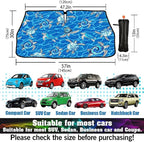CHILL·TEK Funny Animal Car Windshield Sun Shade Umbrella, Sea Turtle Car Sun Shade Umbrella, Block UV Rays Heat Foldable Windshield Umbrella Sun Visor Protector - Keep Vehicle Cool for Cars SUV