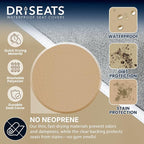 Dri Seats Waterproof Car Seat Cover – Premium Sweat Towel with Slip Resistant Backing for Front Seats in Cars, Trucks, SUVs – Universal Seat Covers & Liner, Easy Install (Tan, Large)
