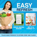 NonScents Refrigerator Deodorizer – Odor Eliminator for Fridge & Freezer – Outshines Baking Soda & Deodorizer with Activated Charcoal – Unscented & Long-Lasting, Freshen Refrigerator