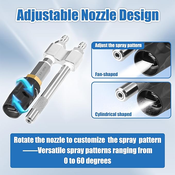JOEJET Shooter Tip M5 Twist Nozzle, Long Range Soap Nozzle for 3-7 GPM