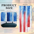 1 Pack Car Towel Seat Covers with Storage Bag, Multifunctional Towel for Gym Outdoor Sport, Picnic, Beach, Pet Dog Travel,Non-Slip Washable Car Seat Protector (Flag Stripes)