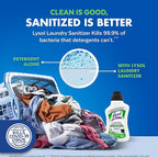 Lysol Tough Odor Eliminator Laundry Sanitizer Additive, Sanitizing Liquid for Gym Clothes and Activewear, 0% Bleach, Eliminates Odor Causing Bacteria, 41oz