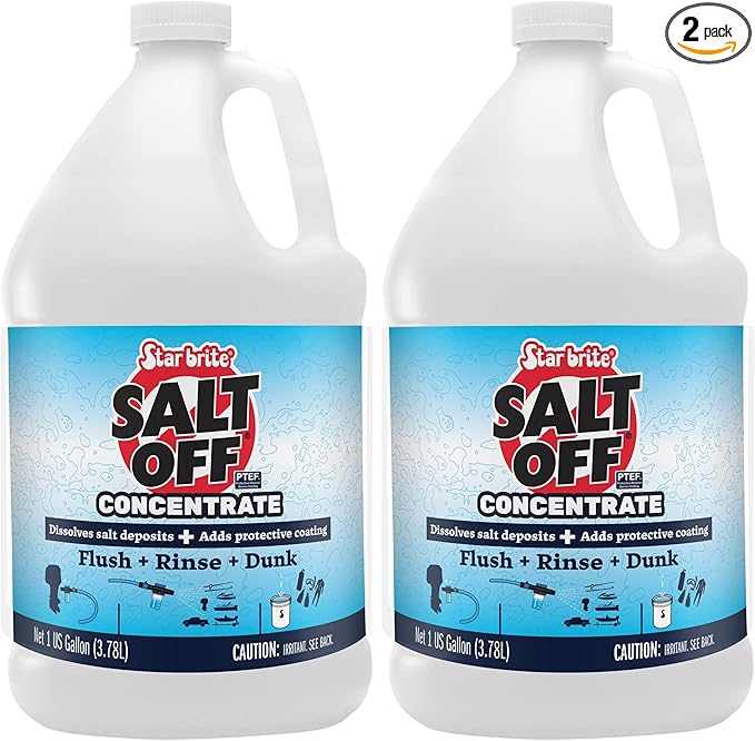 STAR BRITE Salt Off Concentrate - Ultimate Salt Remover Wash & Marine Engine Flush for Boats,Vehicles,Trailers,and More - 128 OZ Gallon (093900N),(Pack of 2)