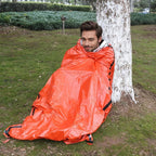 Emergency Sleeping Bags for Survival，2 Pack Bivvy Bag， Storage Bag with Whistle， Camping, Hiking Keep Warm, Outdoor Adventures