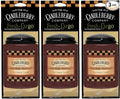 Candleberry Hot Maple Toddy Car Freshener X3