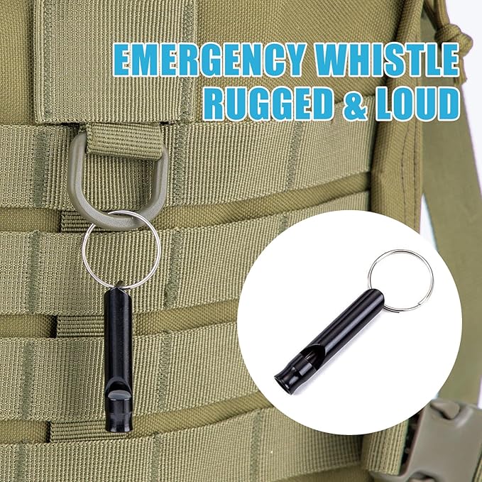 AUTODECO Car Roadside Emergency Kit, Portable Car Safety Kit Car Kits for Emergency, Black