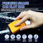 Clay Bars Kit, 6 Clay Bars & 20 PCS Lubricant Tablets, Complete Car Detailing Kit, Spray Bottle, Disposable Gloves and Microfiber Towels for Car Detailing Cleaning