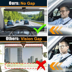 Veharvim Sun Visor Extender for Cars, Polarized Car Visor Extender Sun Blocker UV400, Adjustable Visor Extension, Clip on Sun Visor for Car, Universal, Glare, UV Protector (Large(1 Pack))