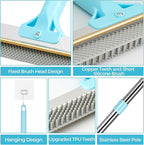 Carpet Rake for Pet Hair Removal, 2026 Upgraded Reusable Pet Hair Remover Broom, 54’’ Adjustable Long Handle Dog & Cat Carpet Rake,2 Pcs Carpet Brush Rake for Rugs, Mats, Couch, Furniture
