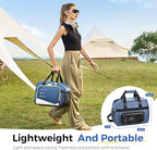 Electric Portable Cooler Plug in 12V Car Cooler Bag, Warmer Bag for Vehicle, DC Power Cord,25L Insulated Lunch Bag for Family Outings, Grocery,Camping,Truck Drivers,All Season ﻿