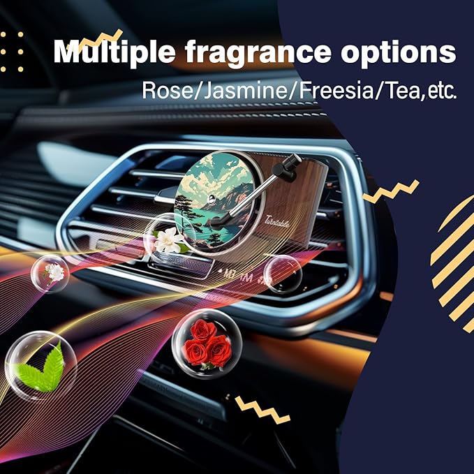 Sonloka Personalized Car Air Freshener, Car Vent Decoration, Unlimited Creativity, Double Sided Printing Customized Car Diffuser with Picture. (L, 9PCS)