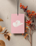 Pink Western Car Air Freshener 4 Pcs Coconut Scented, Coquette Preppy Pink Cowgirl Car Accessories Mirror Decor for Women, How Lucky are We Hanging Air Freshener for Cars Closet Drawer Books