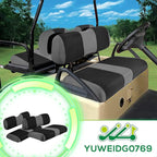 Universal Club Car DS Golf Cart Seat Covers Dress UP Older Golf Cart, Durable Breathable Material Front and Back Seat Cover Fit for ds, Club Car DS Seat Covers Front and Back, Black