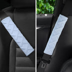 JUSTTOP 2-Pack Universal Car Shoulder Strap Pads Cover for A More Comfortable Driving, Shoulder Strap Covers Harness Pad for Car Interior Accessories(Pale Blue)