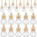 30 Pcs Appreciation Gift Bulk Car Diffuser Air Freshener Ornament Hanging Empty Glass Essential Oil Bottle for Coworker Staff Teachers Nurse Employee Team Thank You Gift