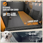 PROZAR Dog Car Seat Cover for Back Seat, Hard Bottom Back Seat Extender for Dogs - Supports 400lbs, Back Seat Pet Cover, Dog Hammock for Full-Size Trucks/SUV