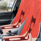 2 Pack Car Seat Towel Covers with Storage Bag 63 x 32 Inch Athletic Running Towel Seat Sweat Washable Non Slip Cover Gift for Car Outdoor Sport Activities (Golden Gate Bridge)
