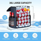 Backpack Cooler - 54 Cans Insulated Leak Proof Cooler Backpack for Men & Women, Cooler Bag Portable Picnic Camping Beach Hiking BBQ Lunch Backpack for Men and Women -Blue