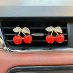 4pcs Cute Turtle Car Air Vent Diffuser – Clip-On Fragrance Air Freshener for Cars with Replaceable Refills, Adorable Animal Car Vent Clip for SUV & Truck (Red Cherry, Ocean)