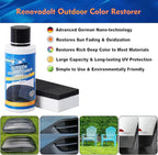 Plastic Outdoor Color Restorer for Cars 50ml, Ceramic Coating Trim Restores Faded Sun-Damaged and Oxidized Possessions Plastic, Rubber, Vinyl, Metal Painted Surfaces