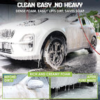 Foam Cannon Pro for Pressure Washer with 5 Nozzle Tips, Adjustable Soap Foam Sprayer with 1/4" Quick Connector for Car Wash