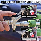 Dual Connector Accessory with Pressure Washer Foam Cannon, Balabulala Pressure Washer Double Tip Attachment for Foam Blaster with with 5 Power Washer Sprayer Nozzles, 1/4" Quick Connect, 3600 PSI