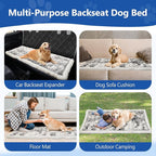Thickened Dog Bed for Car Back Seat, Upgraded Bottom Non-Slip，Fits Hard Bottom car seat Cover for Dogs, Premium Mixed Color ，Dog Car Seat Cover