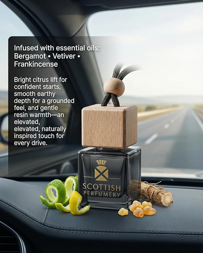 CREST 1306 | Rich Musk. Bergamot. Smoky Birchwood | 10ml Executive Car Diffuser | A Strong, Long-Lasting Scent | Luxury Car Perfume | Gift