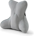 Lumbar Back Pillow (Pat. Pend), Supportive Back Cushion for Bed, Couch & Recliner, Ergonomic Lumbar Pillow with Customizable Firmness for Lower Back Pain Relief, Zinc Gray