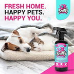 Sniffy Pet Odor Eliminator Spray Lavender Enzymatic Cleaner for Dog & Cat Urine, Litter Boxes, Carpets & Furniture, Hypoallergenic, Fabric-Safe, Vet-Approved, 2x16 oz Twin Pack, Made in USA