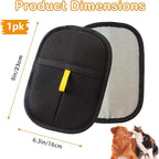 Thickened Pet Hair Removal Glove - Electrostatic Cat Dog Hair Remover Glove, Reusable Magic Brush Pet Hair Remover Tool for Couch, Carpet, and Car Seat (Black,1 Pack)