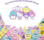 Hello Kitty and Friends Car Air Freshener (Kuromi - Lavender Boba Tea) Hanging Gel Area Deodorizer, Long-Lasting Car Scents Air Freshener, Cute Automotive Sanrio Accessories Decor, 2-Pack