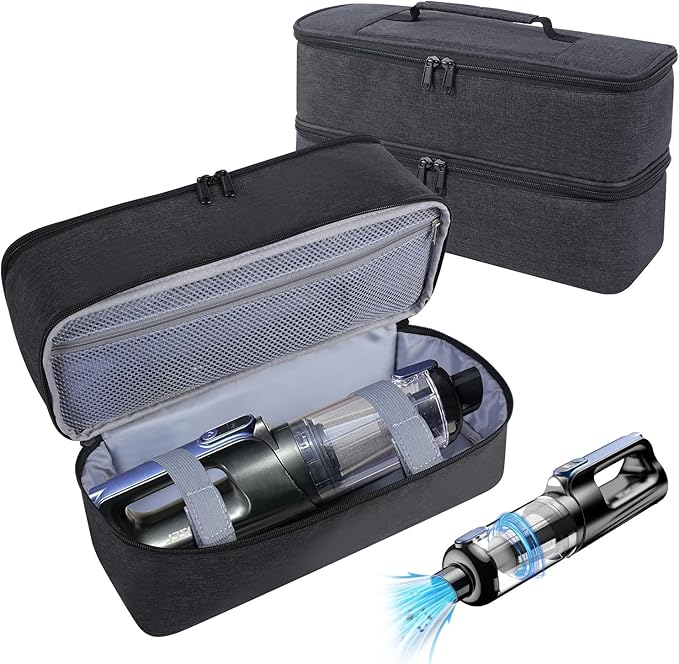 Carrying Bag Compatible with MONOZEL Car Vacuum Portable Cordless,Portable Carry Case for 18000Pa 2 in 1 Vacuum Cleaner,Handheld Vacuum Cordless Storage Organizer,Large Capacity(Bag Only)