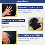 Goodyear Lumbar Support Pillow for Office Chair and Car Seat - Memory Foam Lumbar Pillow & Back Brace Support Posture Corrector, Lower Back Pain Relief
