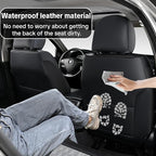 Car Seat Cover Full Set, Universal Car Seat Cover for Cars, Black and Gray, with Lumbar Support, Premium Artificial Leather, Waterproof and Easy to Clean, Airbag Compatible