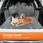 URPOWER Dog Car Seat Cover for Pets 100% Waterproof Seat Cover Hammock 600D Heavy Duty Scratch Proof Nonslip Durable Soft Back Seat Covers for Full Size Trucks