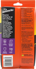 Armor All Car Cleaning Wipes, 60 Count Flat Pack, Powerful Car Wipes for Dashboards, Vinyl, Clear Plastics, Carpet and Fabric (Pack of 2)