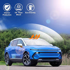 Windshield Sun Shade Custom Fit for 2024 2025 2026 Chevrolet Chevy Equinox EV Accessories Foldable Sunshade Sun Blocker Protect Car from Sun Rays & Heat Damage Keep Car Cooler