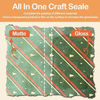 Crafts Sealer Gloss Matte Finish, 400ml All Purpose Craft Glue, Varnish, and Finish, All in One Craft Glue for Wood, Paper, Acrylic Paints, Ceramics, Fabrics, Clay
