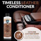 Timeless Leather Conditioner - Genuine Leather Scent, UV Protection - Conditions, Restores, and Protects for Cars, Trucks, Boats - Rich Luxurious Cream